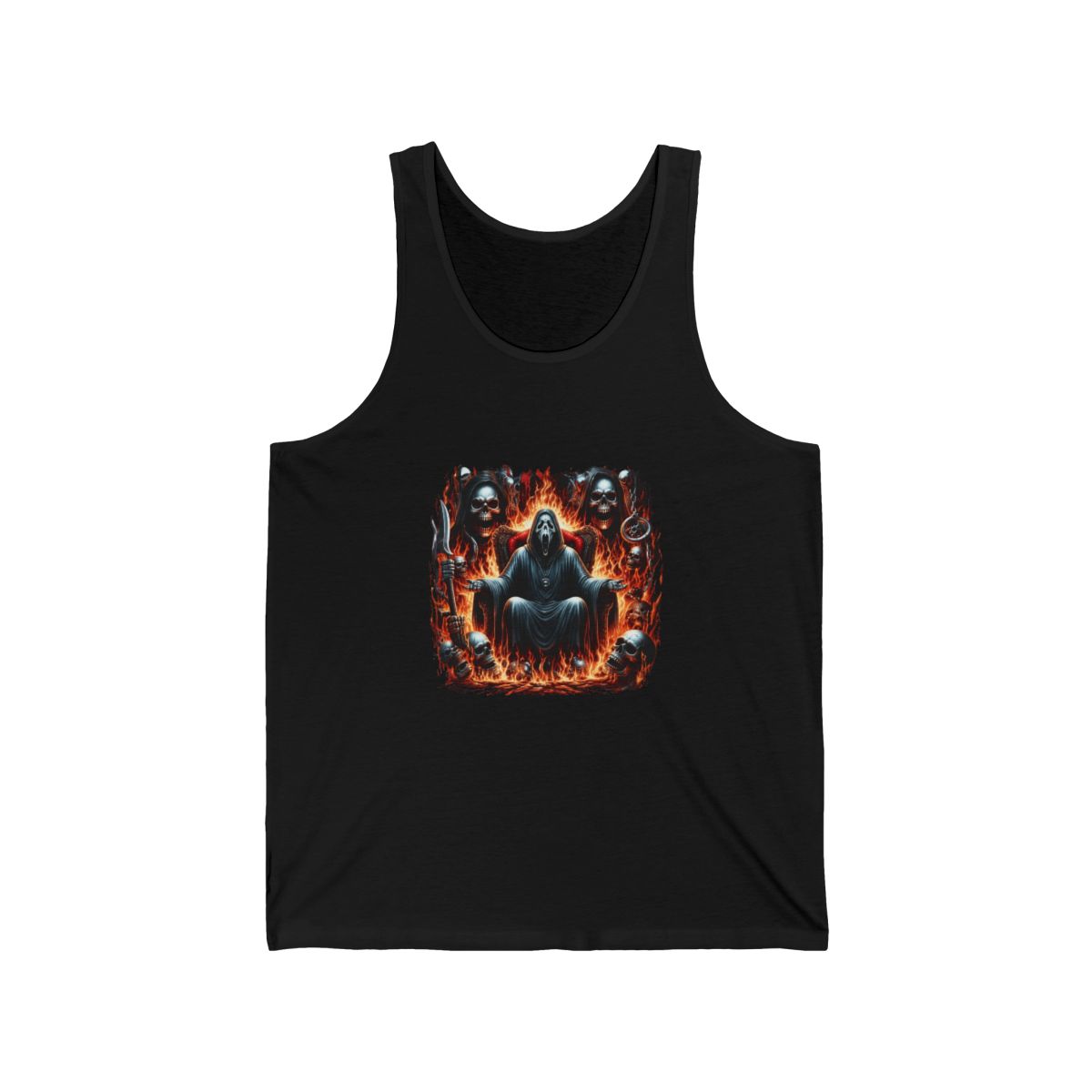 Hellbound Throne - Ghostface on the Throne Tank Top - Official tank-tops merchandise