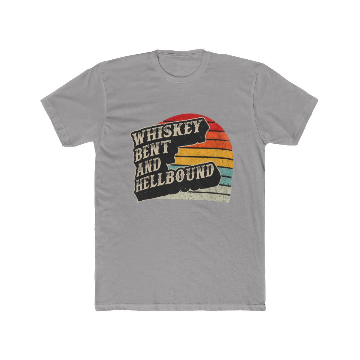 Vintage Whiskey Bent And Hellbound Whiskey Bourb T Shirt - Official t-shirts merchandise