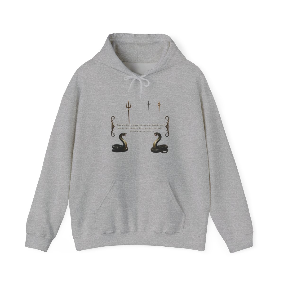 Hellbound Warrior Amid Infernal Serpents Hoodie - Official hoodies merchandise